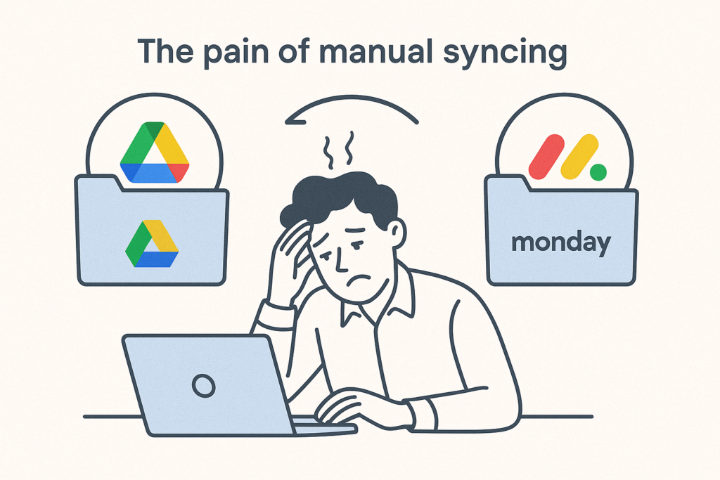 Sync Google Drive With monday