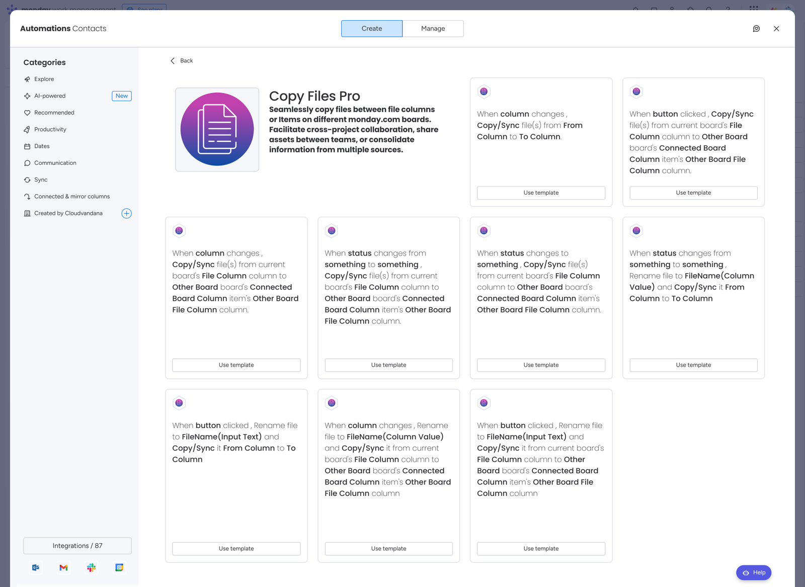 Copy Files Pro All Recipes